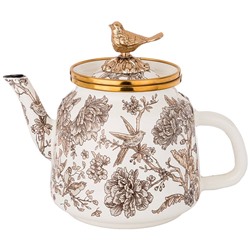 ЧАЙНИК ЭМАЛИРОВАННЫЙ AGNESS, СЕРИЯ ROYAL GARDEN 1,0Л ПОДХОДИТ ДЛЯ ИНДУКЦИОН.ПЛИТ