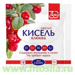 Джели + кисель Клюква 25 г БАД Биокор