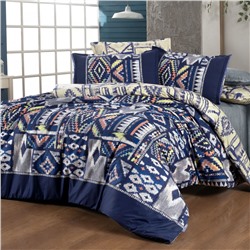 Постельное белье Sarevfancy poplin 1.5 сп. N193 Gilya v2/Mavi