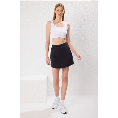 Черная чистка мягкая ткань 2 слоя короткая скольжения Sport Sport Sport Swork Thmss25sr00003