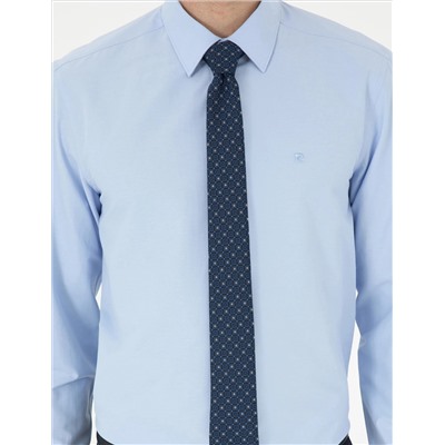 Blue Slim Fit Basic рубашка основная рубашка