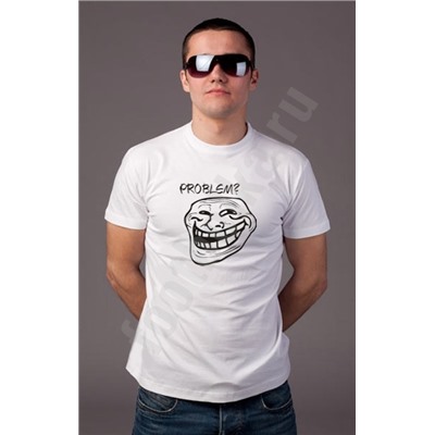 Футболка troll face "Problem?"
