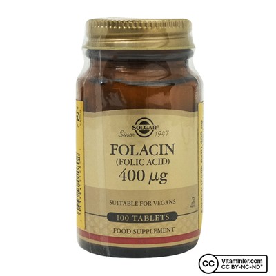 Solgar Фолиевая кислота (фолацин) 400 мкг 100 таблеток