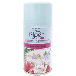 Освежитель воздуха автомат (сменный блок) Alpen (Альпен) Тропические цветы, 250 мл