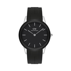Reloj de cuarzo de silicona Iconic Motion - 44 mm - Negro