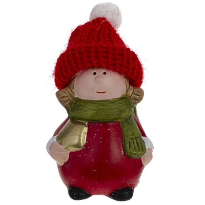 Фигурка декоративная "Дед Мороз/Ребенок/Ангел" (блок 24шт), L4,5 W3 H8 см, 9в.