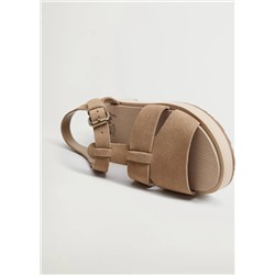 Sandalia piel hebilla -  Niña | MANGO OUTLET España