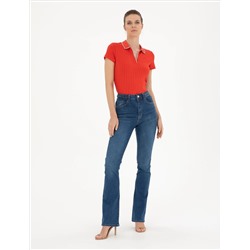 Темный индиго Flare Fit Jean Pants
