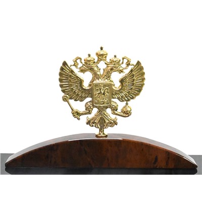 Настольный набор из обсидиана "Герб" 870*390*280мм