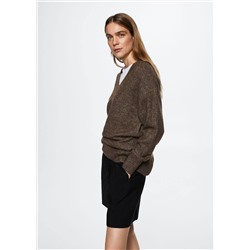 Jersey cuello pico -  Mujer | MANGO OUTLET España