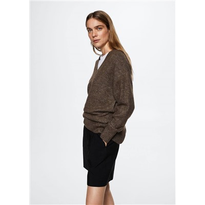 Jersey cuello pico -  Mujer | MANGO OUTLET España