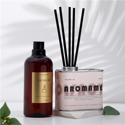 Набор диффузор ароматический "Aromame", английская груша фрезия 500мл прямоугольная банка