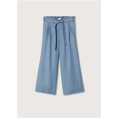 Pantalón lyocell pinzas -  Niña | MANGO OUTLET España