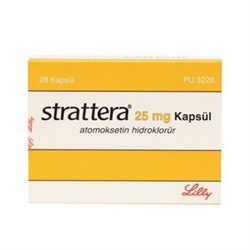 STRATTERA 25 mg 28 kapsül (Стратерра)