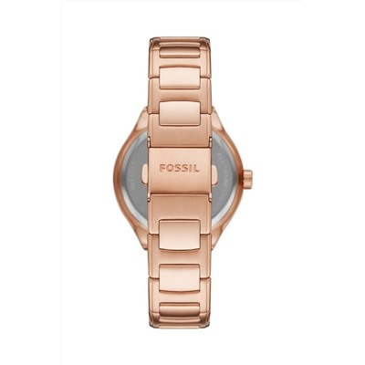 Reloj de cuarzo de acero Eevie - Rosa dorado