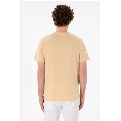 Мужская обычная подходная велосипедная шейка Beige Basic T -Fish Surprise Scount в корзине