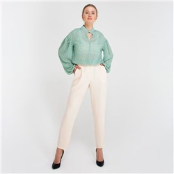 Брюки женские MINAKU: Green trend цвет молочный, р-р 46