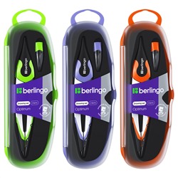 Готовальня Berlingo "Optimum", 2 предмета, циркуль 135мм, пластиковый футляр