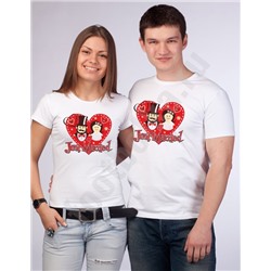 Футболка "Just Married" в сердце