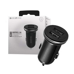 Автомобильный адаптер питания BOROFONE BZ5 2USB 2.4A (черный)