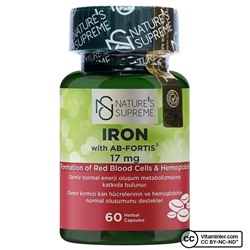 Nature's Supreme Iron 17 мг 60 капсул