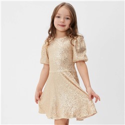 Платье нарядное для девочки KAFTAN размер 30 (98-104 см), золотой