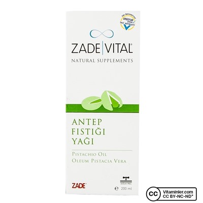 Zade Vital Фисташковое масло 200 мл