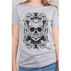 Футболка женская "Melange skull"