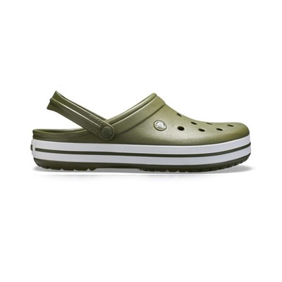 Crocband Clog Army Green/White