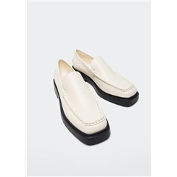 Mocasín piel -  Mujer | MANGO OUTLET España