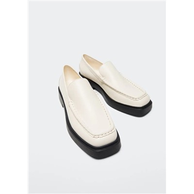 Mocasín piel -  Mujer | MANGO OUTLET España