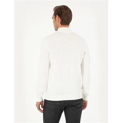Ecru Slim Fit Half Fisherman воротник основной трикотаж казах