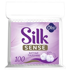 Ватные палочки Ola! (Ола!) Silk Sense в полиэтиленовой упаковке, 100 шт