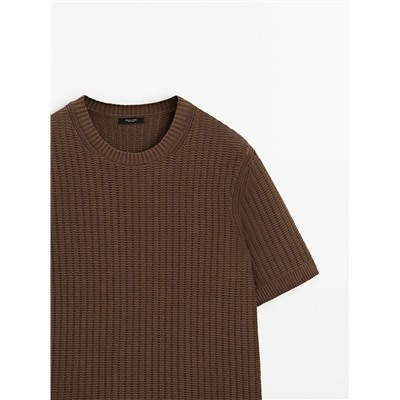 Camiseta punto mezcla algodón y lino