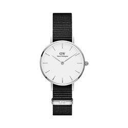 Reloj de cuarzo de poliéster Petite Cornwal - Negro y plateado