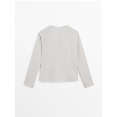Blusa estructura botones