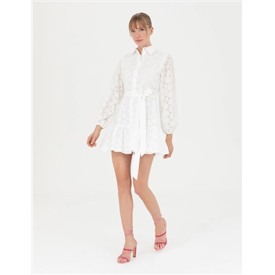 Ecru a Cout Plating Dress