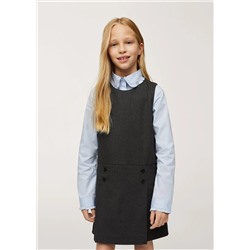 Vestido corto botones -  Niña | MANGO OUTLET España