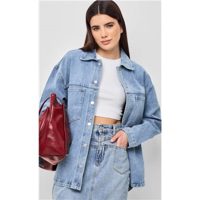 Куртка джинс F412-1249 l.blue
