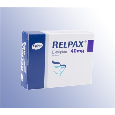 RELPAX 40 mg 3 film tablet (название лекарства на русском / аналоги Релпакс / Элетриптан (Eletriptan))