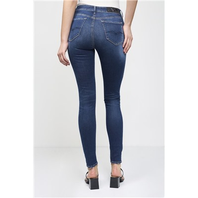 Vaquero skinny fit de tiro alto Luzien - Azul oscuro