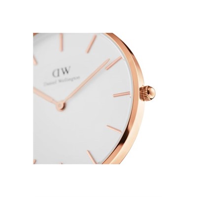 Reloj de cuarzo de poliéster Rosewater - 36 mm - Rosa y rosa dorado