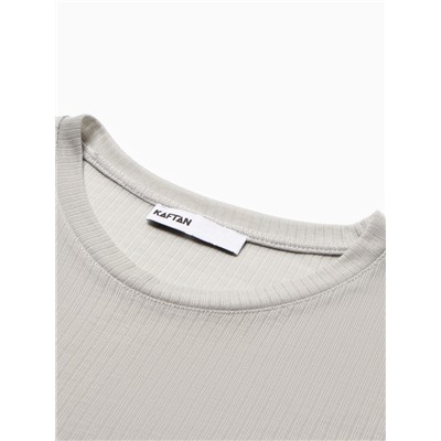 Комплект женский домашний (лонгслив и шорты) KAFTAN «Бархат», размер 48-50, мята