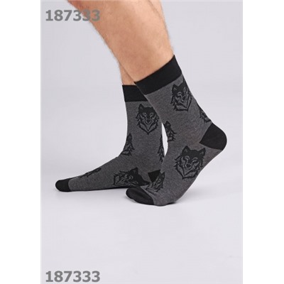 CLEVER Носки муж.К3420 23Ф хл+эл