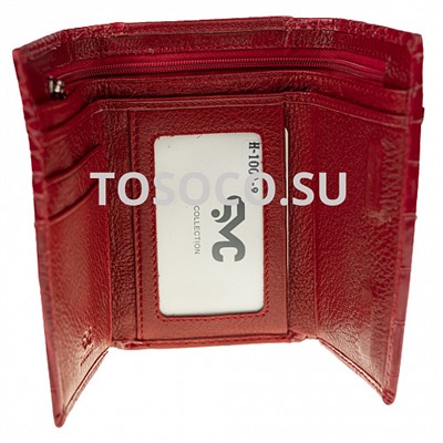 h-1004-2 red кошелек натуральная кожа и экокожа 10х20х2
