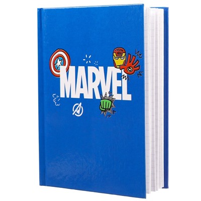 Блокнот А6, 40 листов в твёрдой обложке, MARVEL, «Мстители»