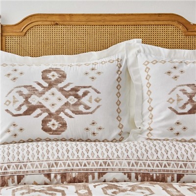 Karaca Home Комплект пододеяльник 160*220+ простынь 160*240+ наволочка 50*70 из 100% хлопка