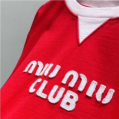 Свитшот унисекс Mi*u Mi*u 🩷  Реплика 1:1
