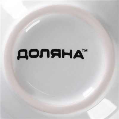 Кружка Доляна Coffee break, 380 мл, керамика, белая