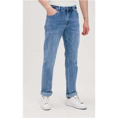 Джинсы мужские прямые F211-0184R голубые